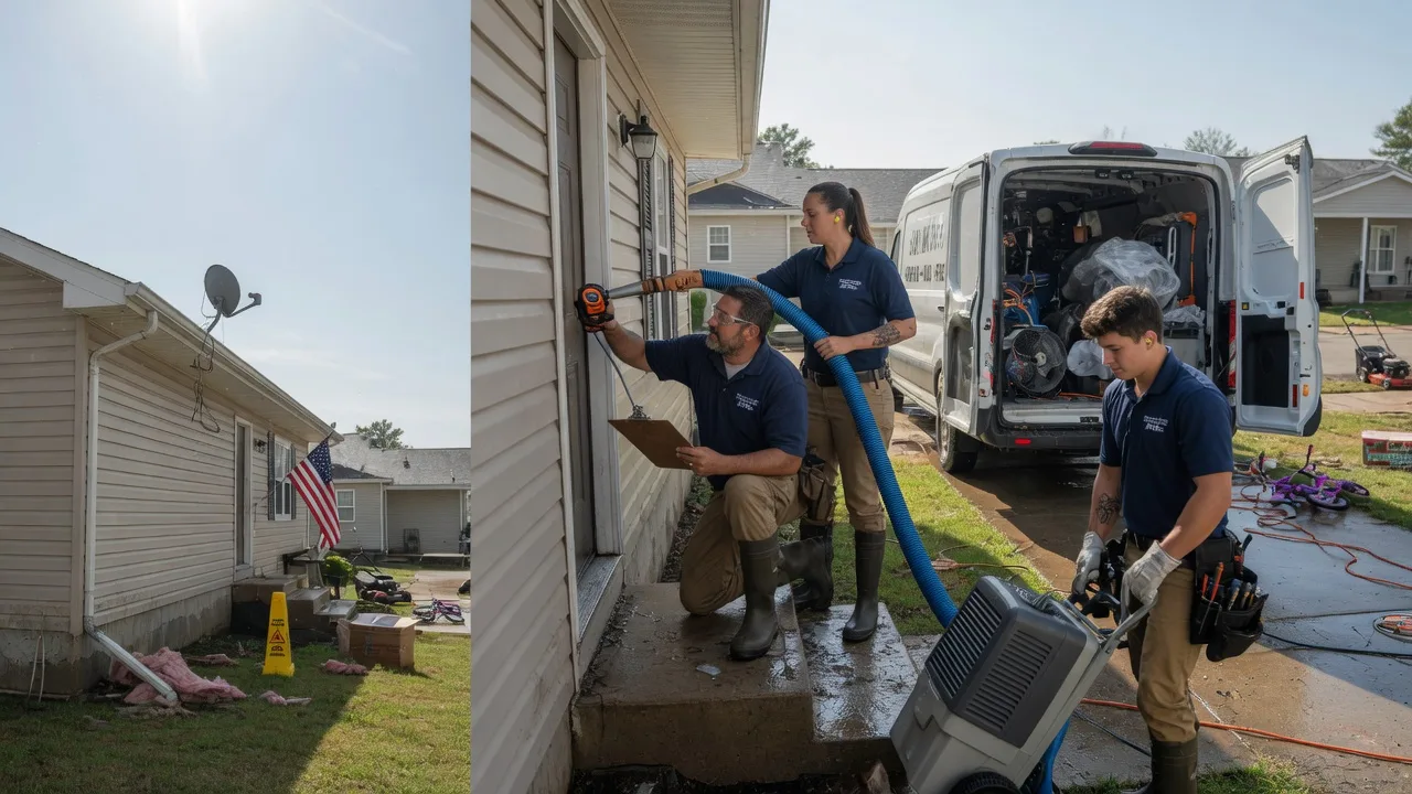 Ceiling Water Damage Restoration in Billings, OK near me